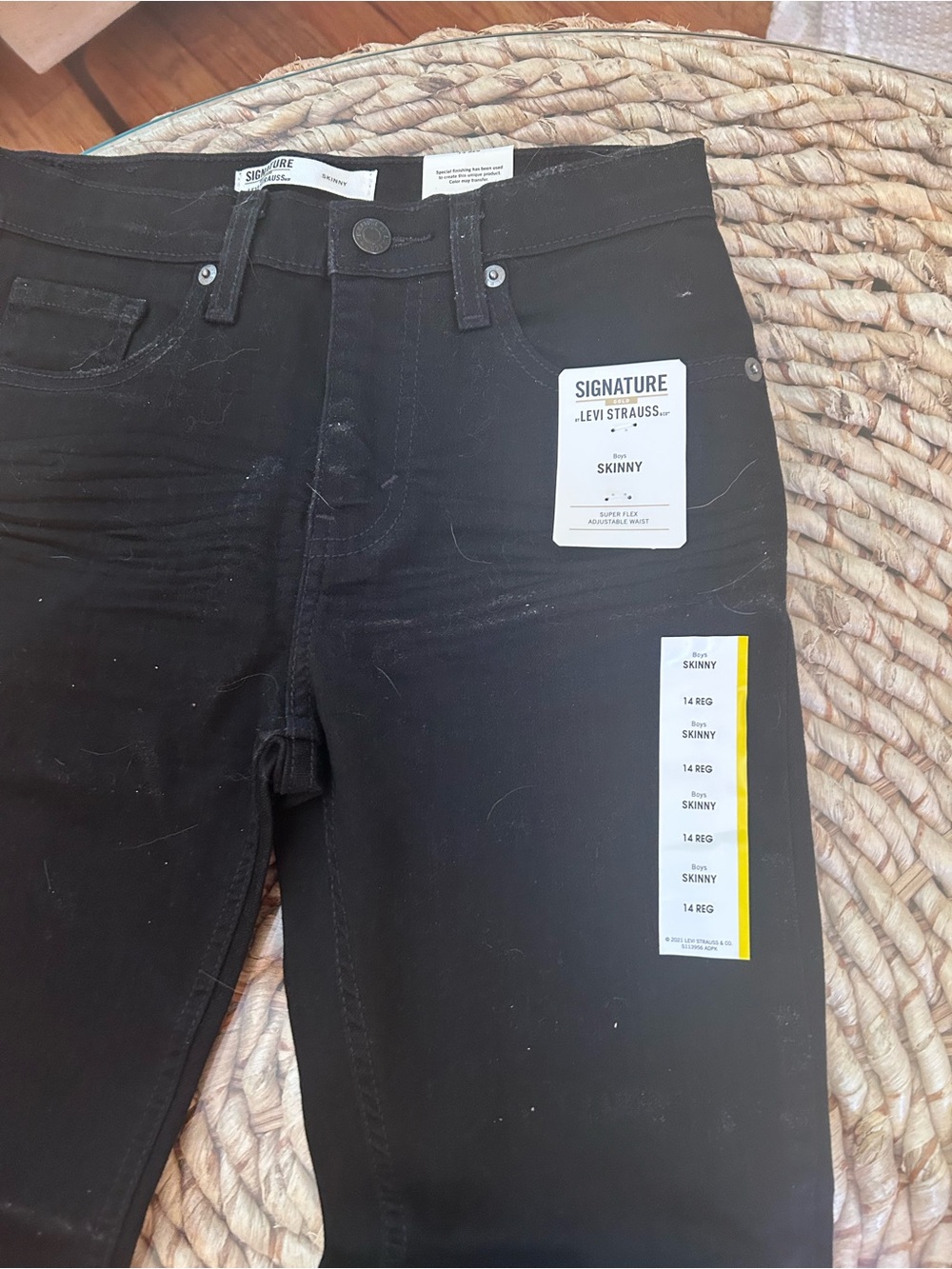 Signature by Levi Strauss Black Skinny Jeans for Boys NWT